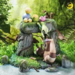 【Pre order】Moon Shadow Studio Pokemon Mysterious forest Celebi Hoppip Sentret Family Resin Statue Deposit - Image 2