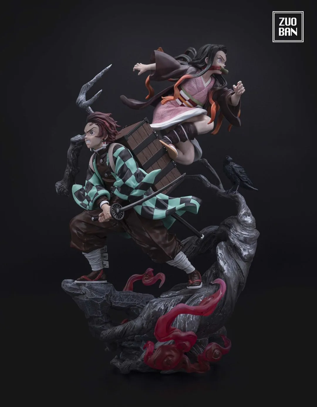 f344153deaac6288 【In Stock】ZUOBAN Stuido Demon Slayer Kimetsu no Yaiba Kamado Tanjirou&Nezuko 1/6 scale resin statue - Image 1