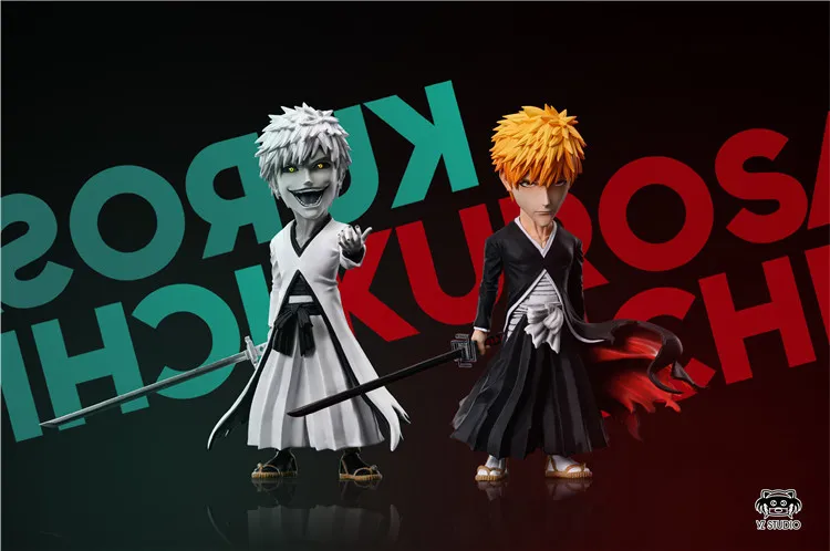f3c8524adbcd7f0a 【Pre order】Yz Studio BLEACH Ichigo's Life Chapter 3&4 Black and white Ichigo Resin Statue - Image 1