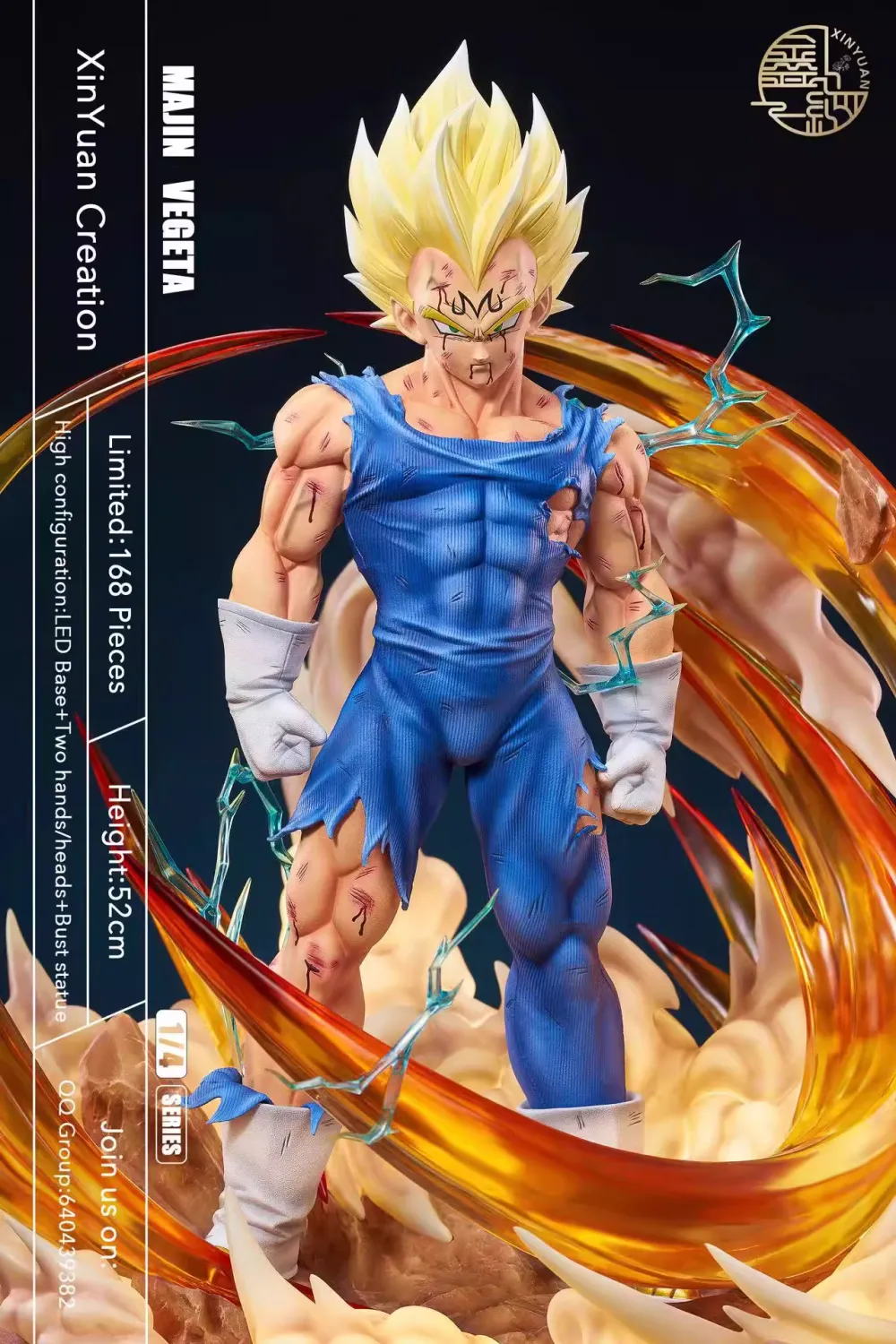 01f75cf424e38e1d 【In Stock】XinYuan Creation 1/4 Majin Vegeta - Image 1