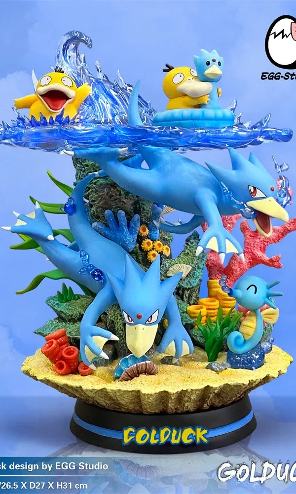 【In Stock】EGG-Studio Pokemon Psyduck Evolutionary group Resin statue