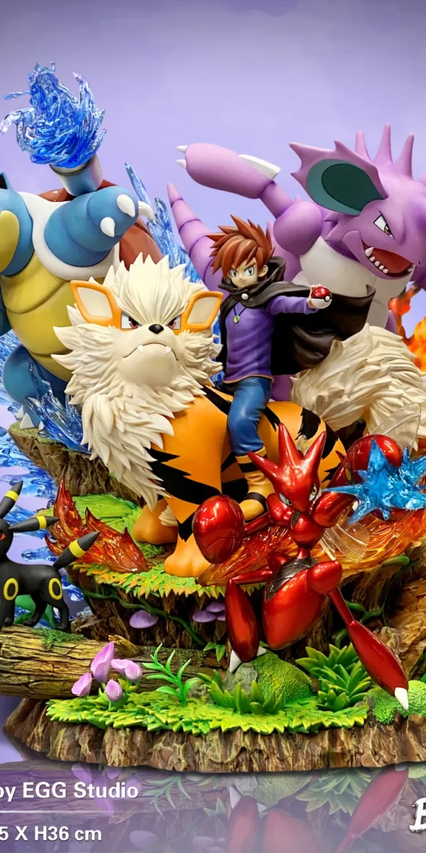 【In Stock】EGG-Studio Pokemon Blue Oak family photo Resin statue