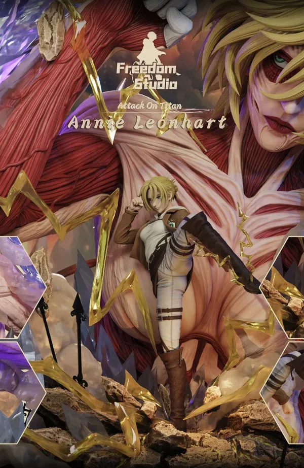 【In Stock】Freedom Studio 1/4 Attack on Titan Annie & Female Titan with LED