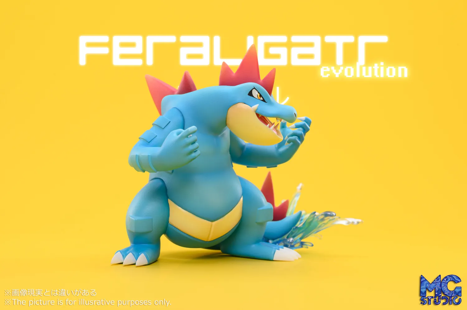 065723aae034de05 (2) 【Pre order】MG Studio Pokemon Totodile Evolutionary group 1/20 Resin Statue - Image 1