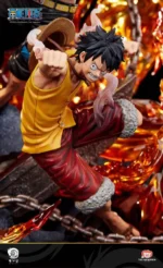 【In Stock】RYU Studio ONE PIECE Battle of Marineford Ace&Luffy 1/6 copyright Resin Statue - Image 6