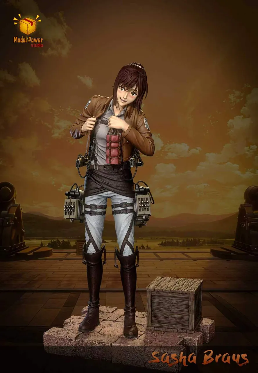 08b077d399ad1516 【Pre order】Model Power Studio - Attack on Titan Sasha Braus stealing meat - Image 1