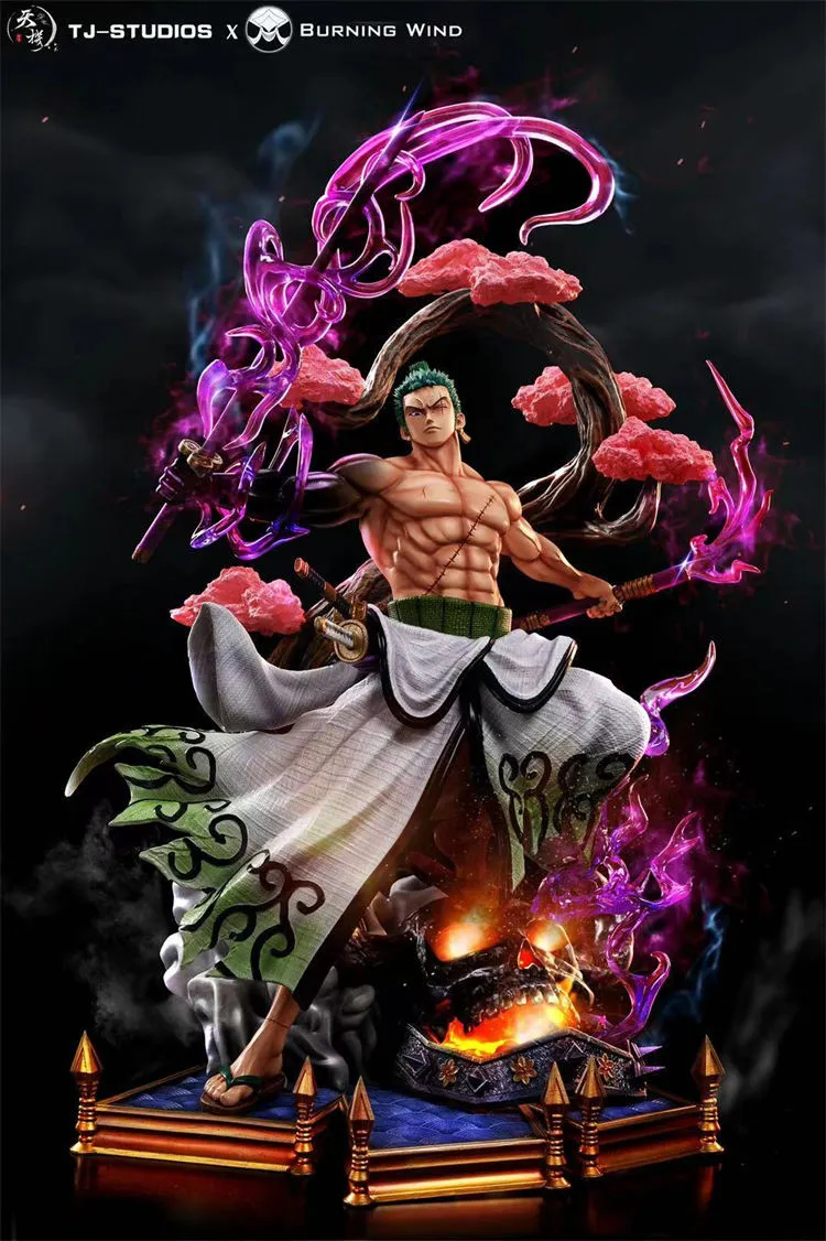 09e330653bc65d1f 【Pre order】Burning Wind& TJ Studio One Piece Wano Zoro 1/6 Scale Resin Statue Deposit - Image 1