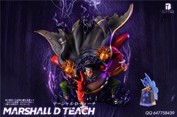 0b1132580c6c38f9 【In Stock】BT Studio One Piece Top Battle POPMAX Black Beard Vs White Beard Resin statue - Image 1