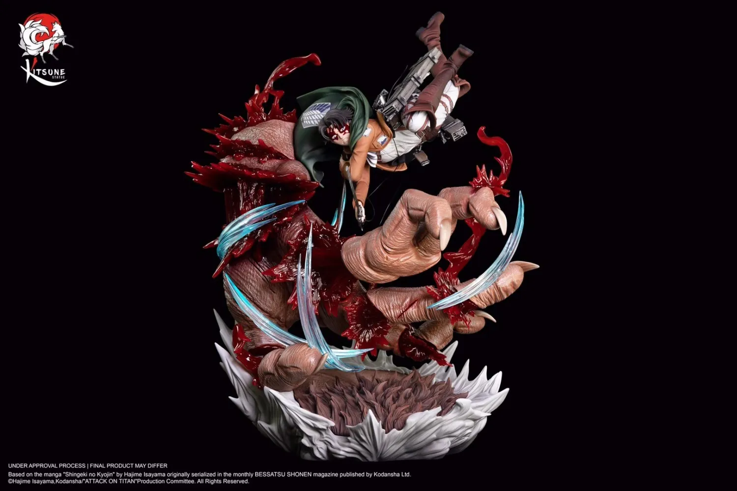 152c1525ccb8c572 【In Stock】Kitsune Statue Attack on Titan Levi·Ackerman Resin Statue (Copyright) - Image 1