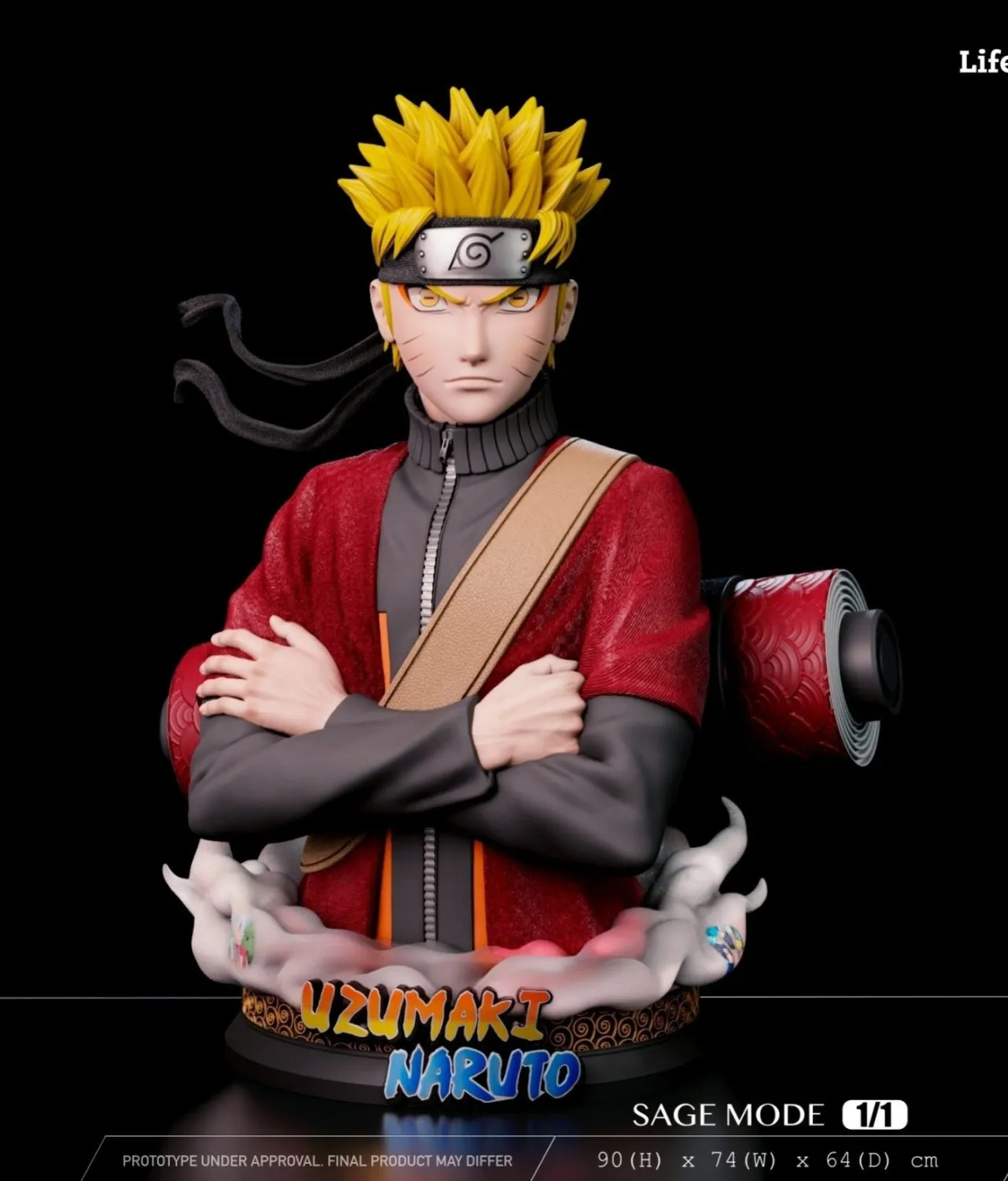 1aeea2c896064a8e 【Pre order】PowerClub Studio 1/1 Bust Naruto First Appearance in Sage Mode - Image 1