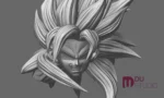 【Pre order】DU Studio 1/6 & 1/4 SS4 Goku with LED - Image 9