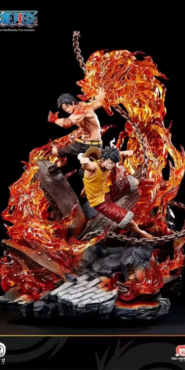 【In Stock】RYU Studio ONE PIECE Battle of Marineford Ace&Luffy 1/6 copyright Resin Statue