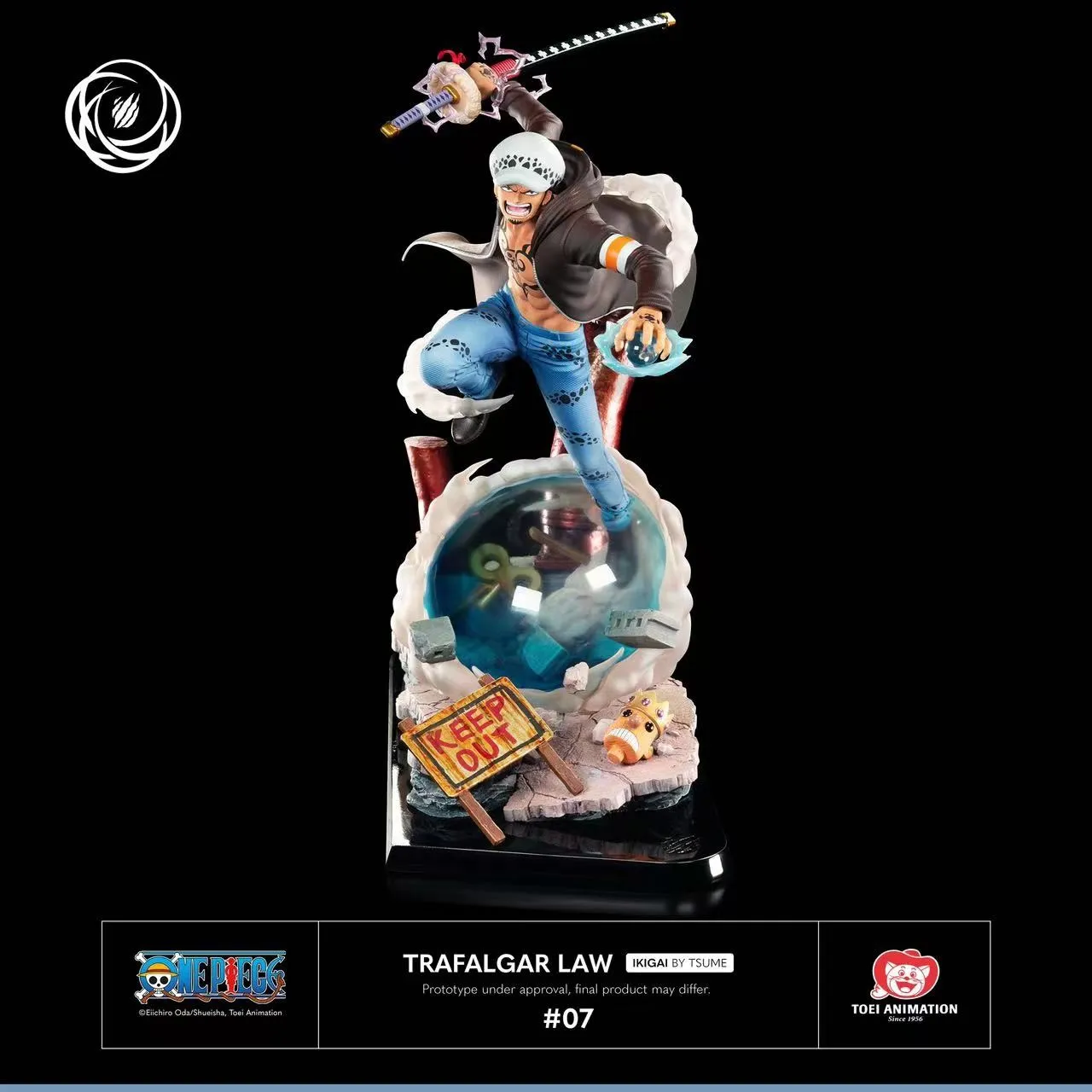 1eafec1a8f4e197e 【In Stock】Tsume Ikigai ONE PIECE Trafalgar D. Water Law 1/6 copyright resin statue - Image 1
