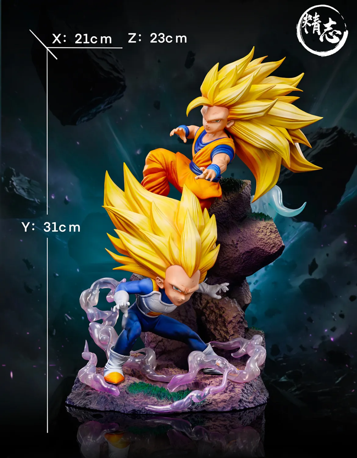 2210fea8c4faddcd 【Pre order】Jing Zhi Studio 1/6 Dragon Ball SS3 Goku & Vegeta - Image 1