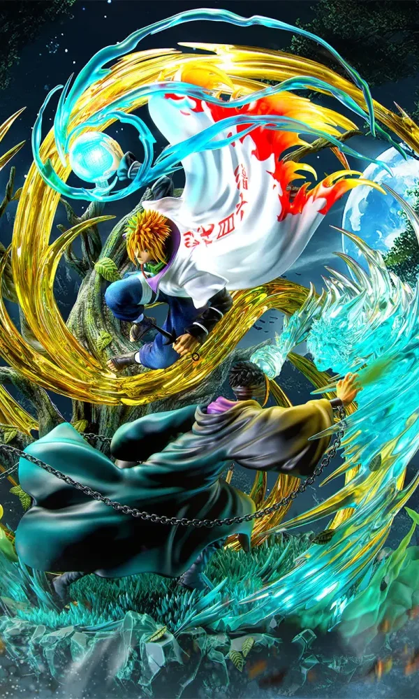 【In Stock】White Noise Studio 1/7 Naruto Minato Namikaze VS Uchiha Obito