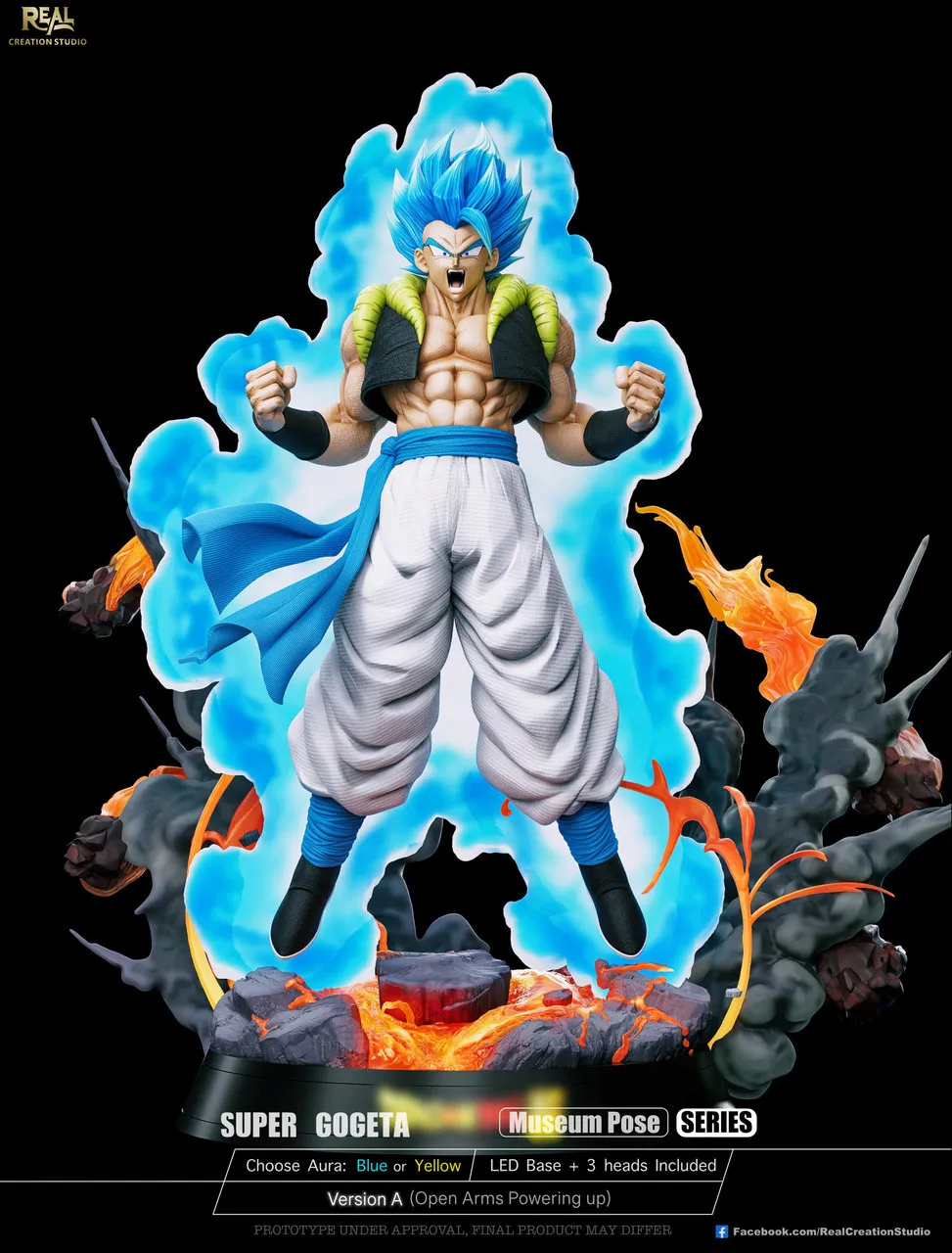 32a90eeb39d682da 【Pre order】Real Creation 1/6 & 1/4 Super Gogeta with LED - Image 1