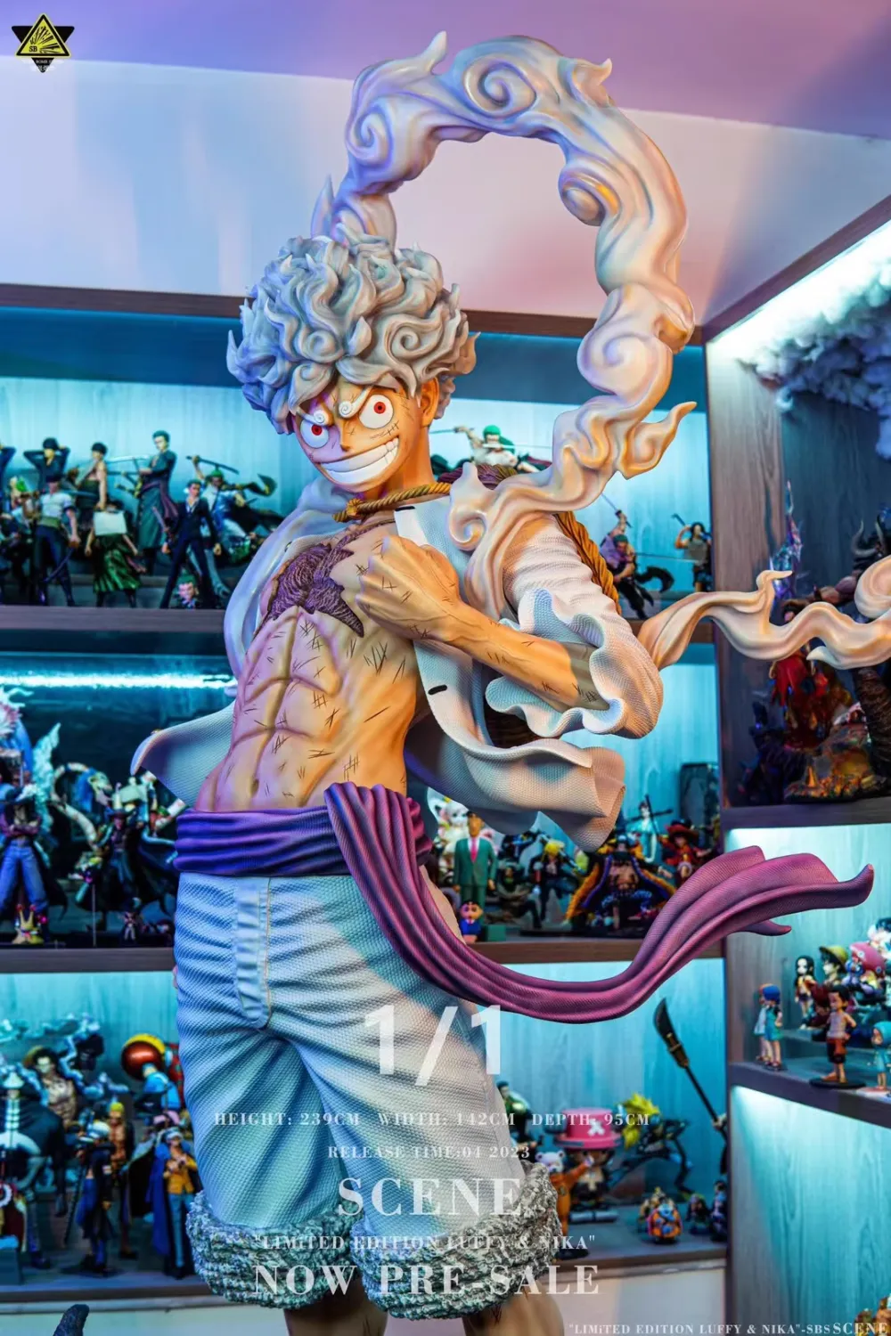 39eb662a1a0d8d8a 【In Stock】Super Bomd Studio One Piece 1/1 Nika Monkey D. Luffy Resin Statue - Image 1