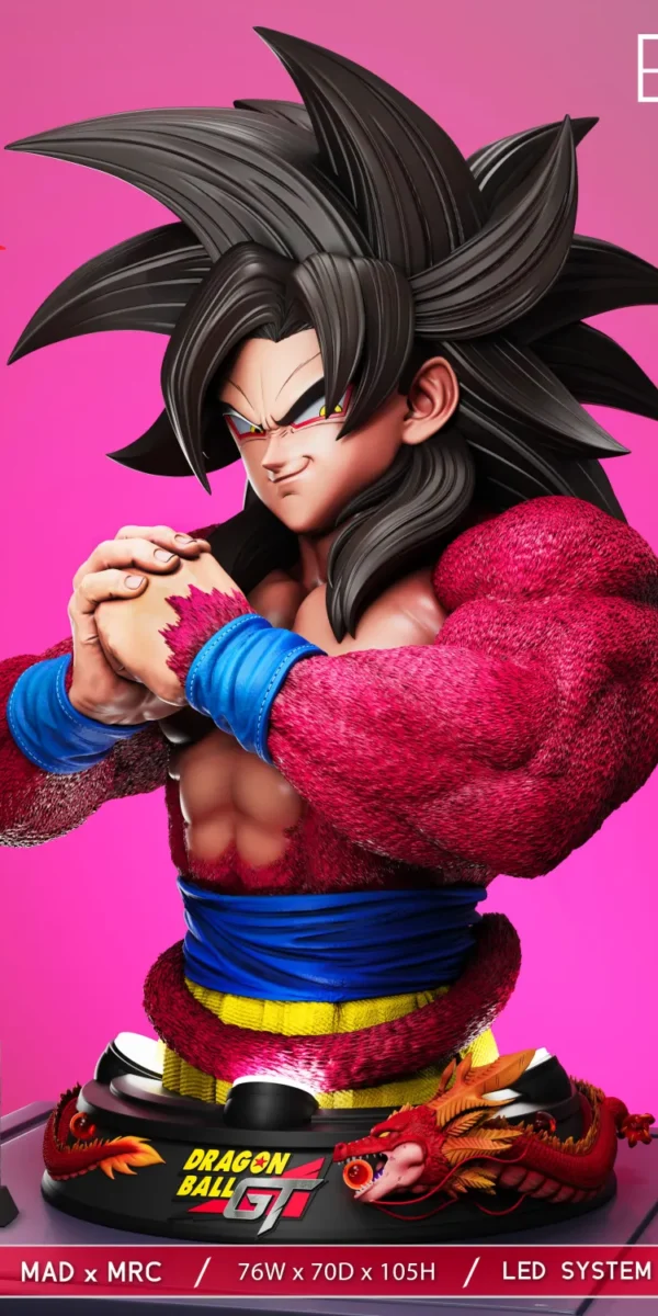 【In Stock】MAD x MRC Studio ssj4 Goku 1/1 Bust bust LED SYSTEM