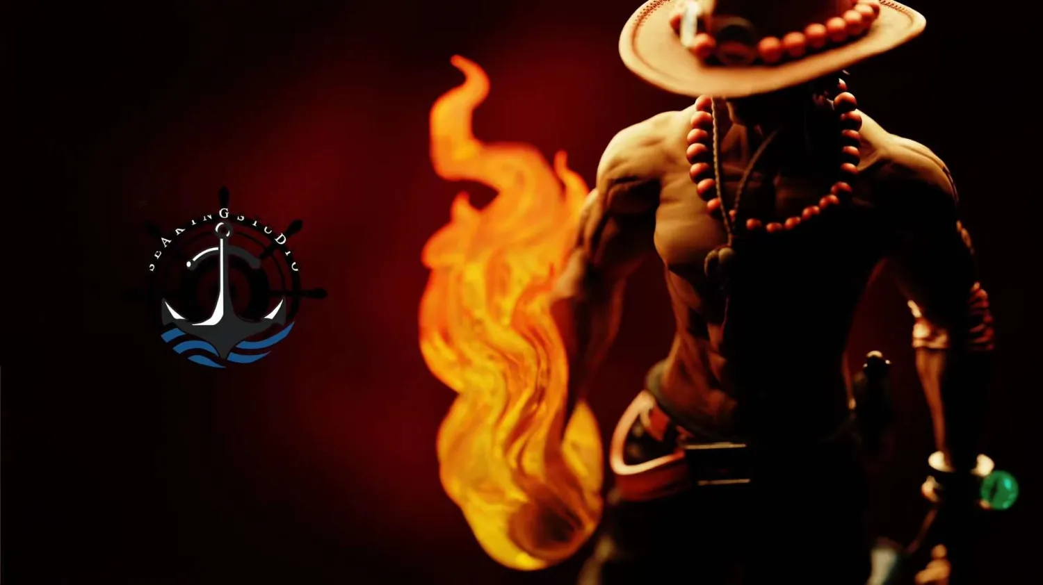 3eefdf8c4695c417 【Pre order】HW Studio One Piece Portgas·D· Ace 1/3 Resin Statue - Image 1