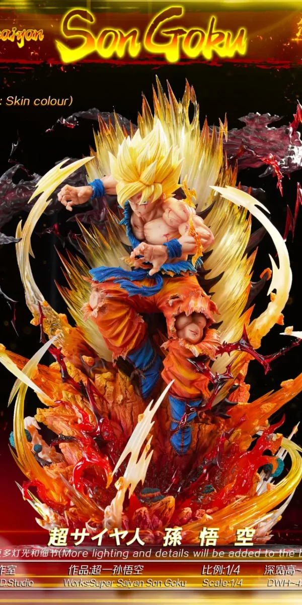 【In Stock】Monkey D Studio 1/4 Super Saiyan SonGoKu with LED