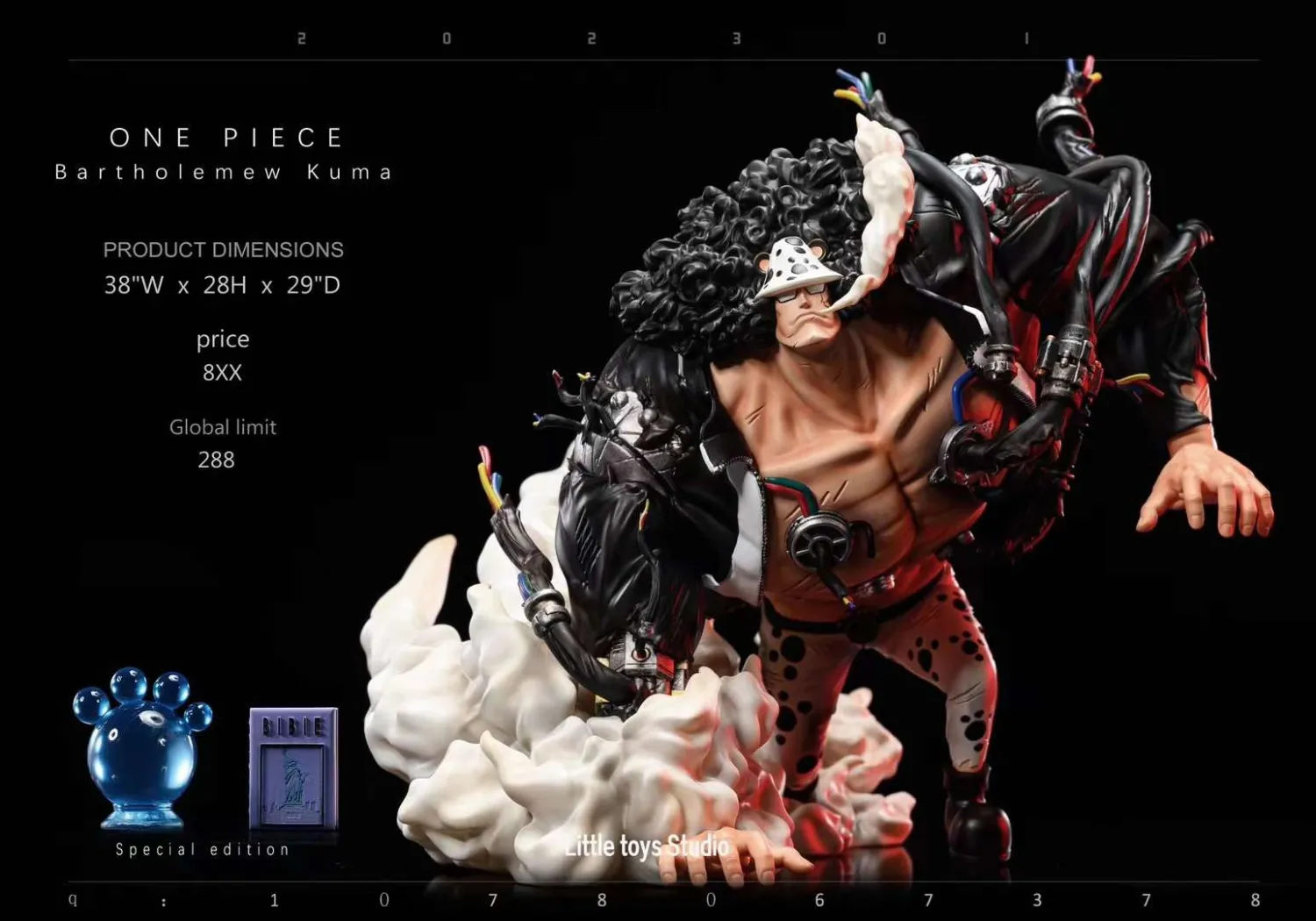 497b45824dcb8235 【Pre order】Little toys Studio ONE PIECE Bartholemew Kuma Resin Statue - Image 1