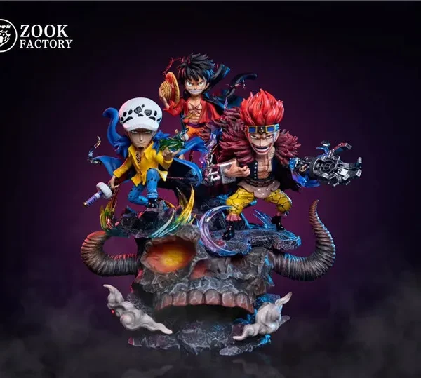 【In Stock】Zook Factory One Piece Luffy&Law&Kid resin statue