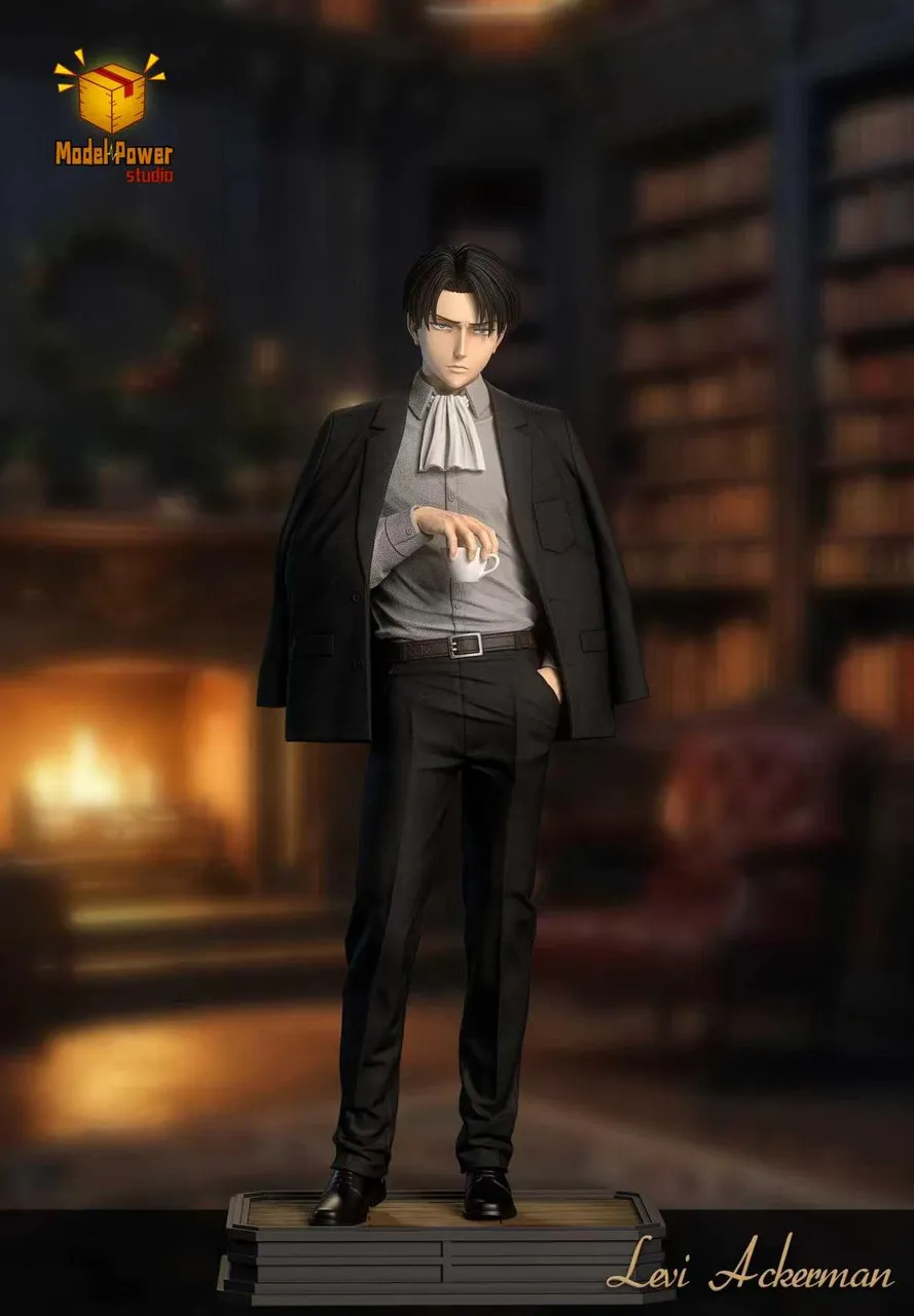 4b953cf25a9368f1 【Pre order】Model Power Studio Attack On Titan Levi Ackerman Resin Statue - Image 1