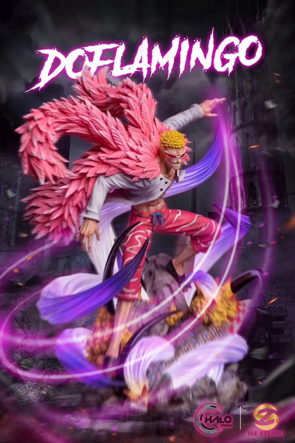 4df6ec54331b5d62 【In Stock】HZ Studios & HALO Studios One Piece Donquixote Doflamingo Resin Statue - Image 1