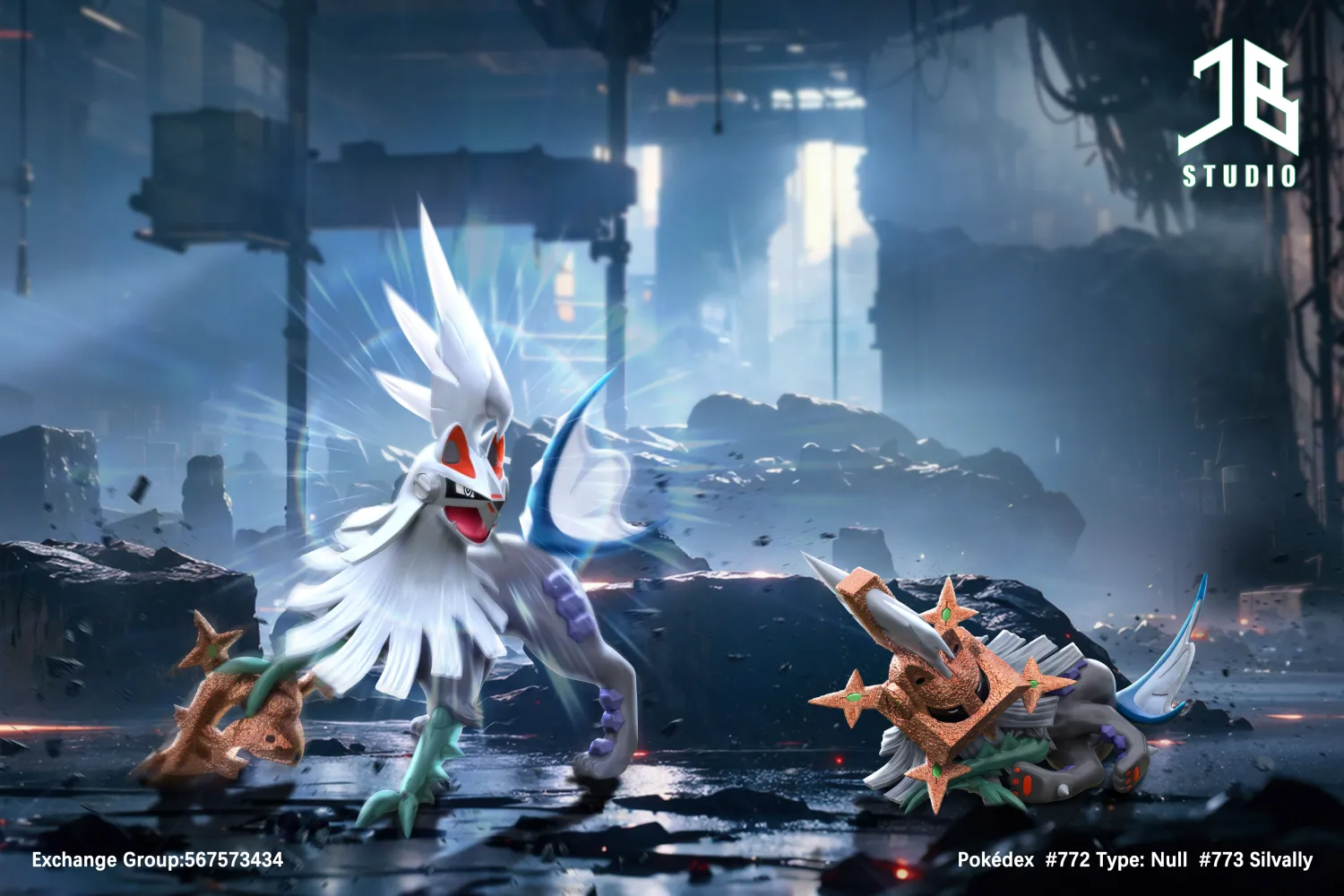 4e6bf44f5b5728c0 【Pre order】JB Studio 1/20 Pokemon Silvally - Image 1
