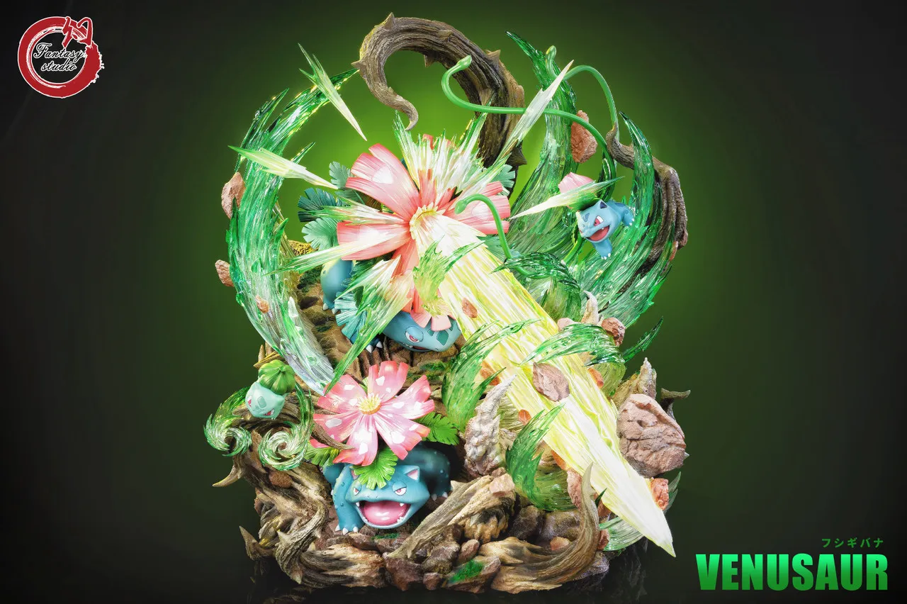 510227a134107ac4 【In Stock】Fantasy Studio Venusaur Evolutionary Group with LED - Image 1