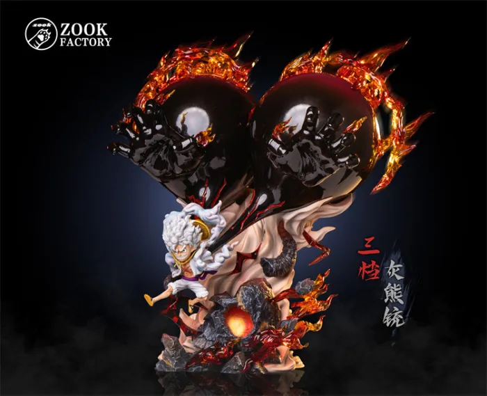 54691109b317b1e7 【Pre order】Zook Factory One Piece Monkey D. Luffy Gear 3 Grizzly Bear Resin Statue - Image 1
