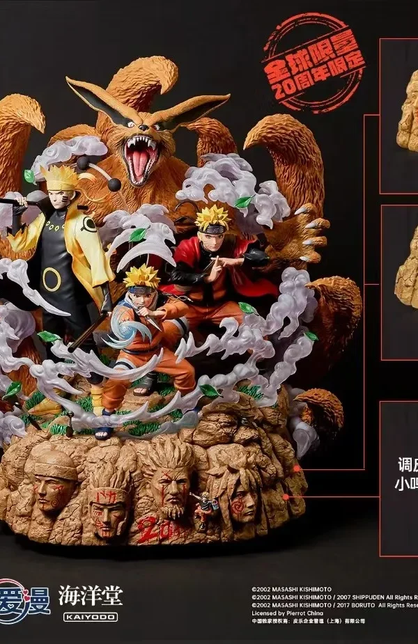 【In Stock】Douaiman & KAIYODO Naruto:Shippūden 20th Anniversary Limited Uzumaki Naruto Growth 1/6 Resin Statue