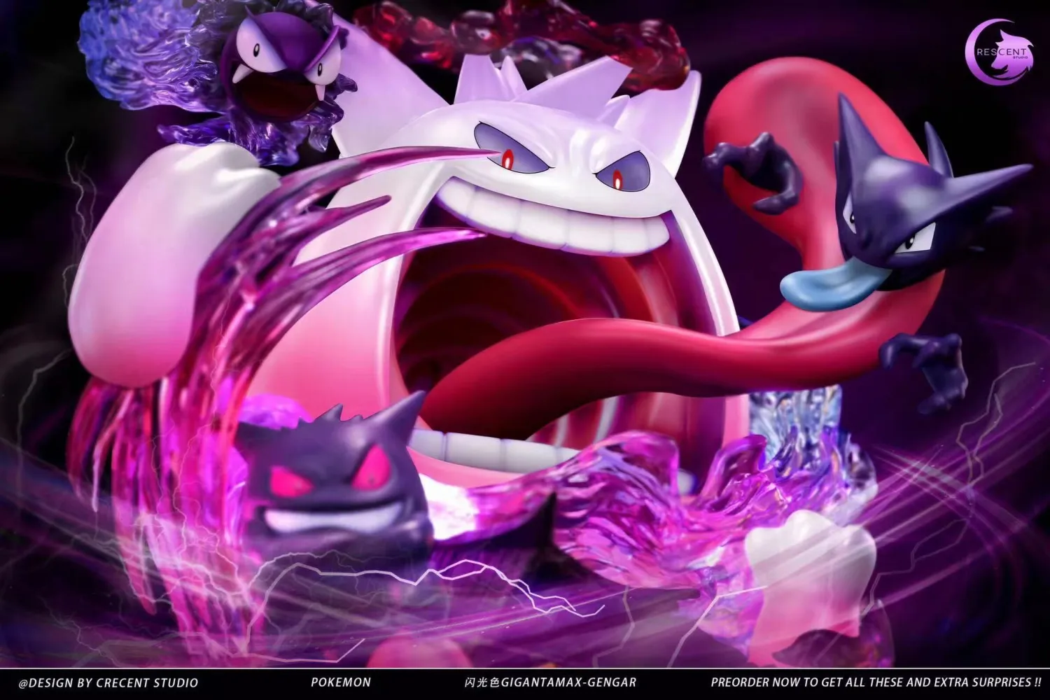 586fe11468cd59c2 【Pre order】Crescent Studio Gengar Gigantamax - Image 1