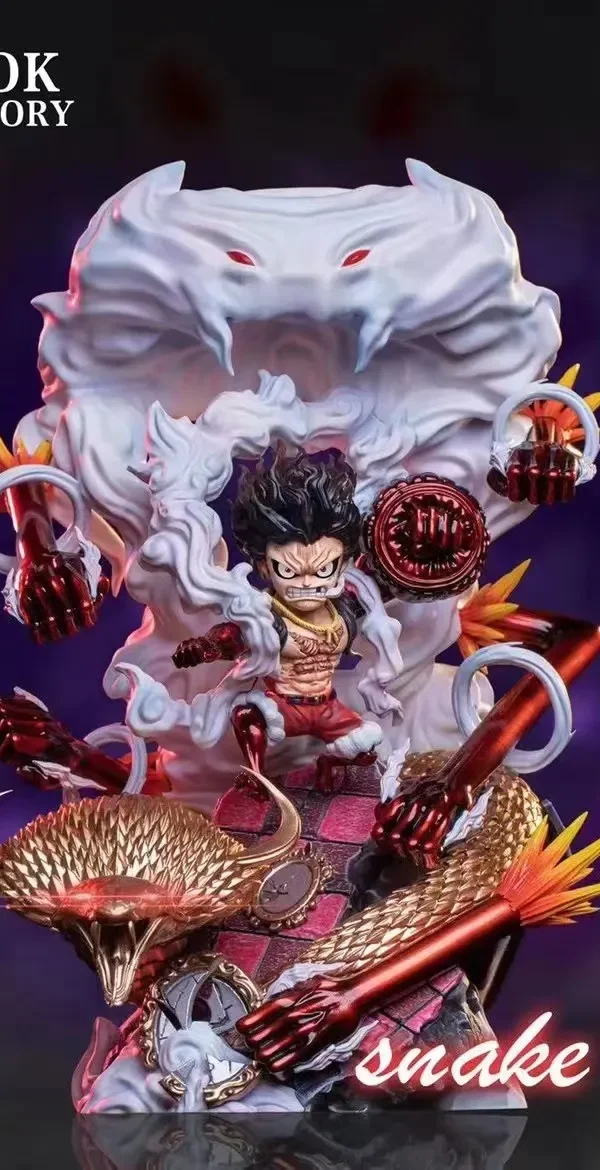 【In Stock】Zook Factory One Piece Gear Fourth Snake man Luffy Resin Statue