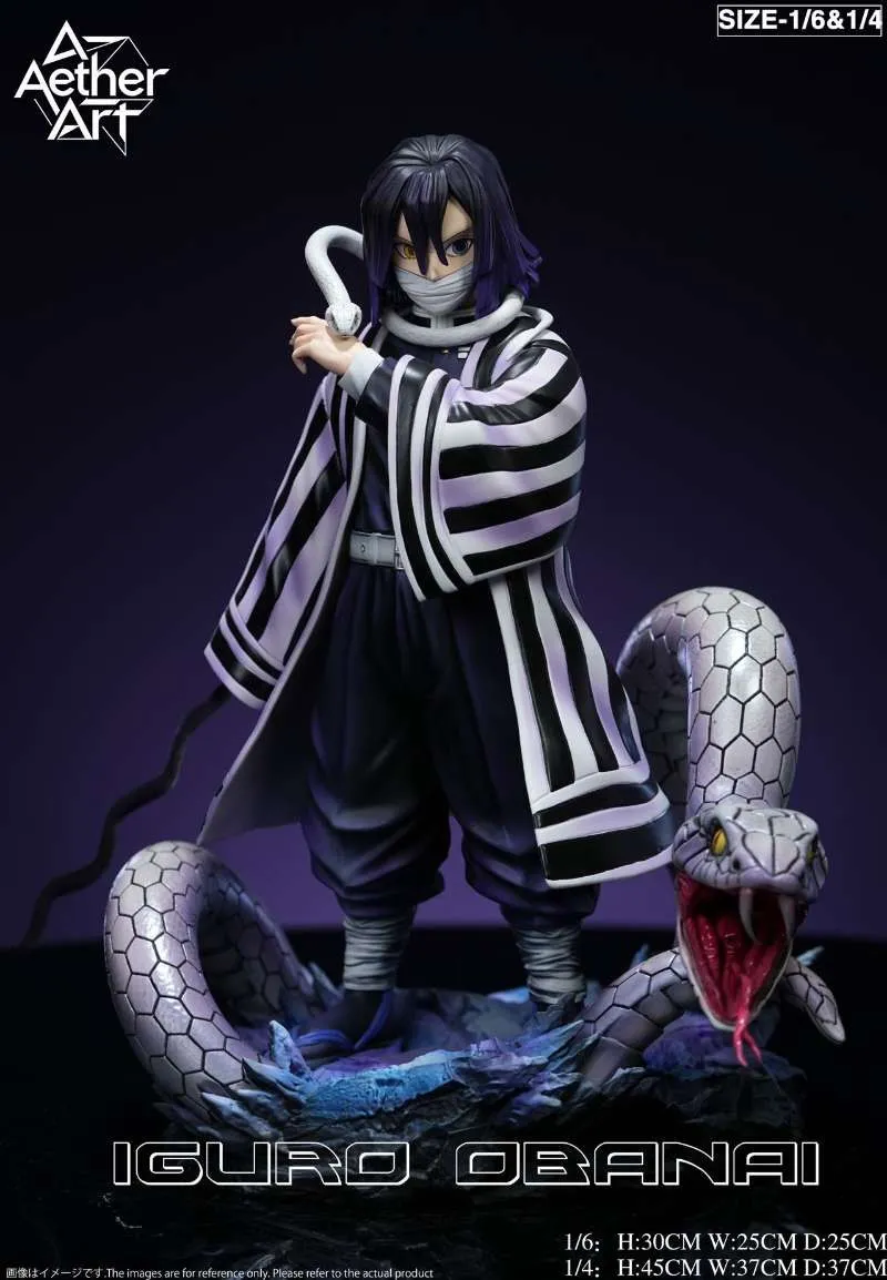 663e596fa350a252 【Pre order】Aether art Studio 1/6 & 1/4 Demon Slayer Tomika Giyuu & Iguro Obanai - Image 1