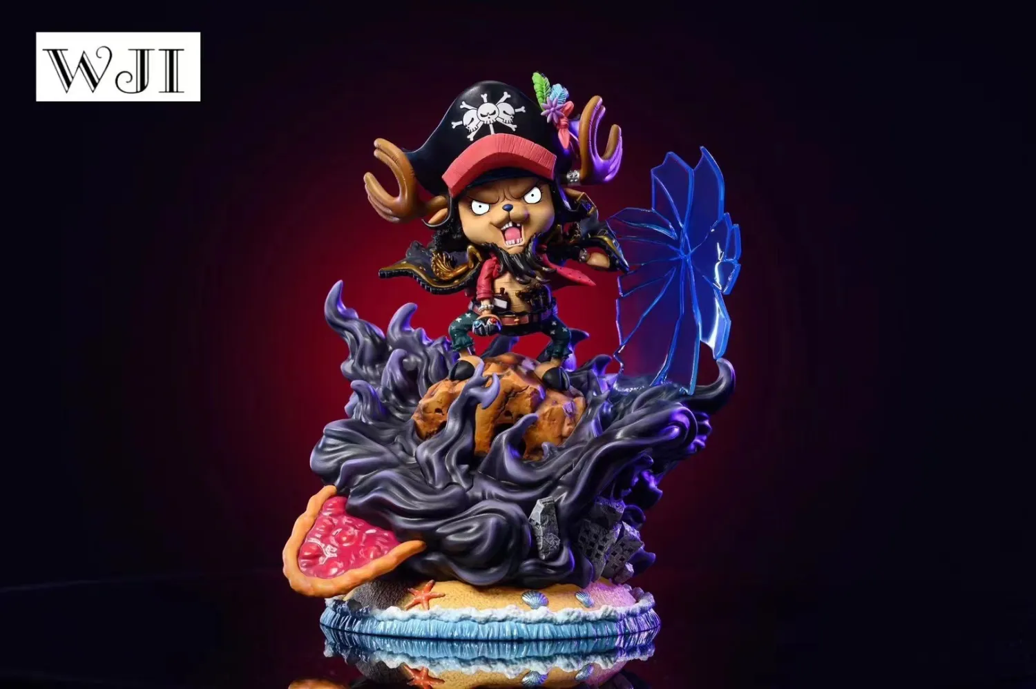 66b2dfc9ee8e7c9a 【Pre order】WJI Studio ONE PIECE Chopper cosplay Blackbeard Marshall·D·Teach Resin Statue - Image 1