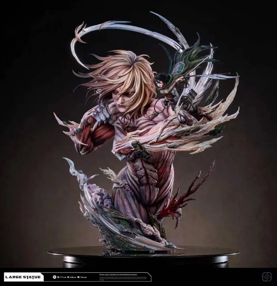 67db8f8de7ca9267 【Pre order】Hertz Studio Resin Statue Set Eren Yeager Attack Titan & Annie Leonhart Female Titan(Attack On Titan) - Image 1