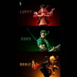 【Pre order】S1 Studio One Piece Three Forces Luffy&Zoro&Sanji Resin statue - Image 2