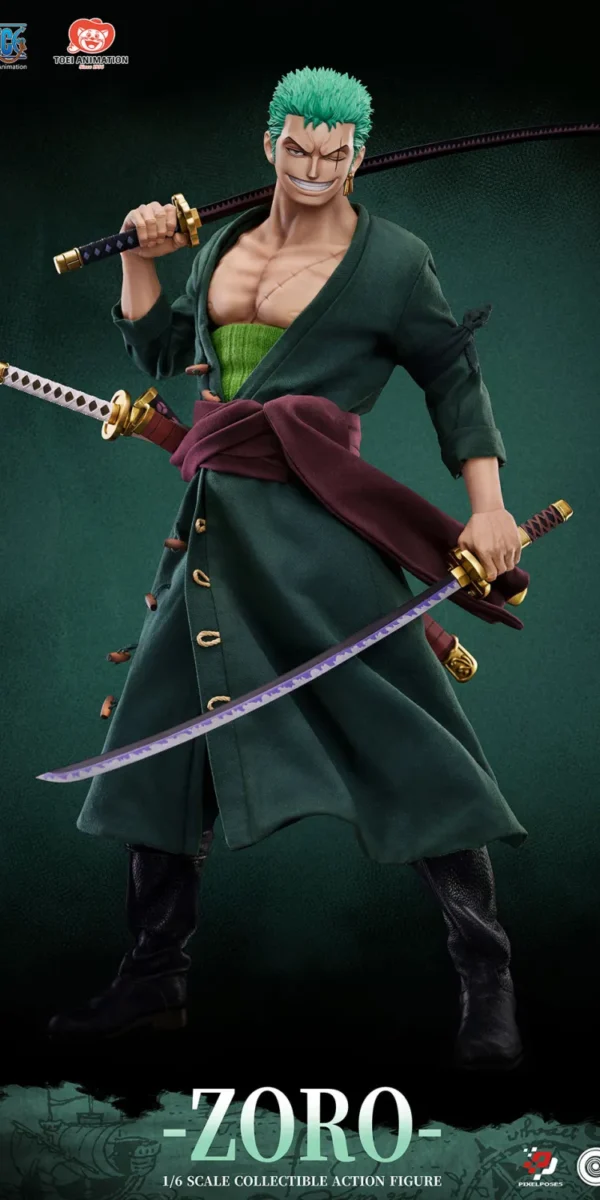【Pre order】Pixel Poses 1/6 PVC One Piece Zoro Silicone Action Figure (Copyright)