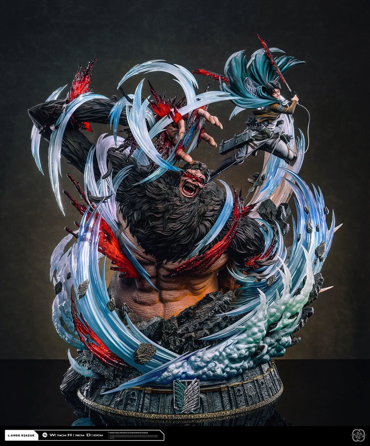 6f59fb3bab6a493d 【In Stock】Hertz Studio - Attack on Titan Levi vs Zeke - Image 1