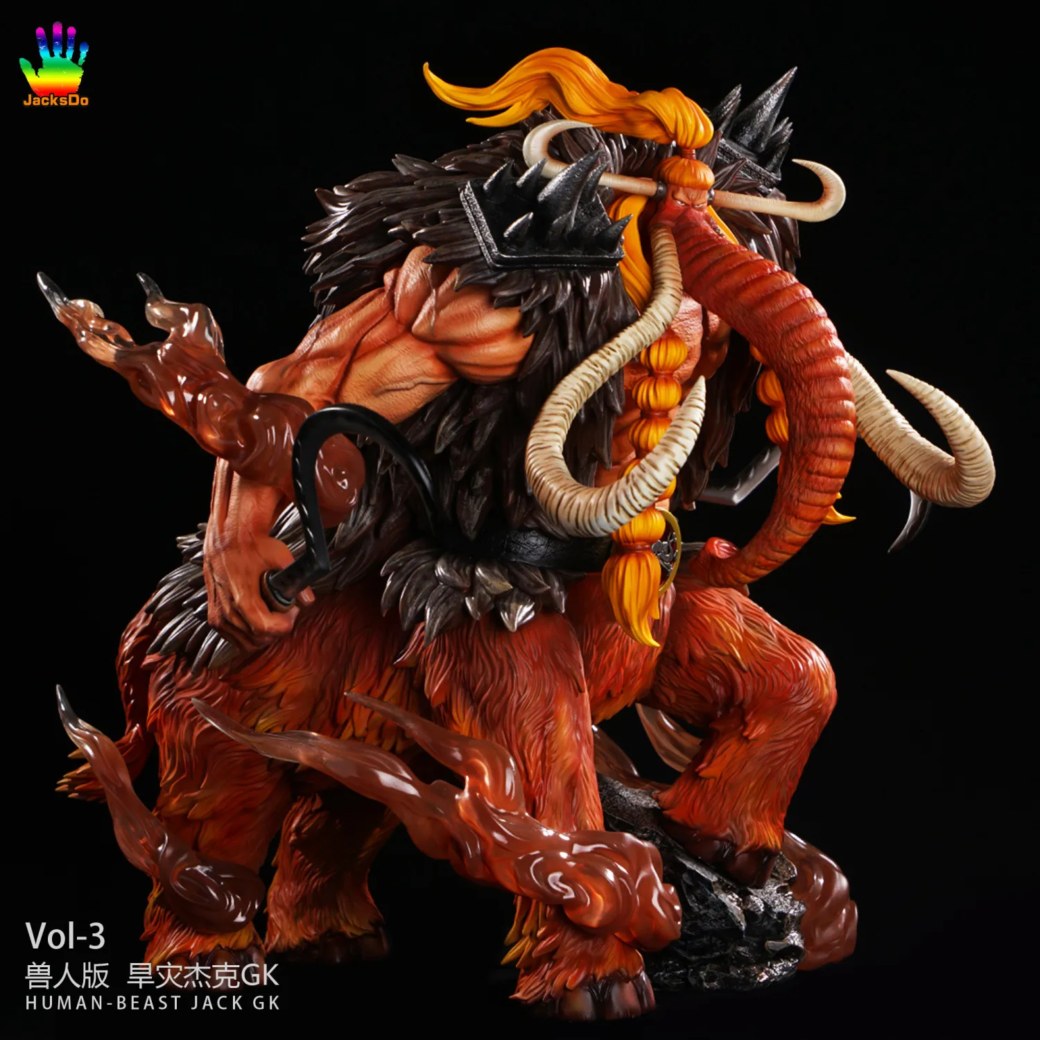 7260a789c98512c1 【In Stock】JacksDo One Piece POP HUMAN Beast Jack Resin Statue - Image 1