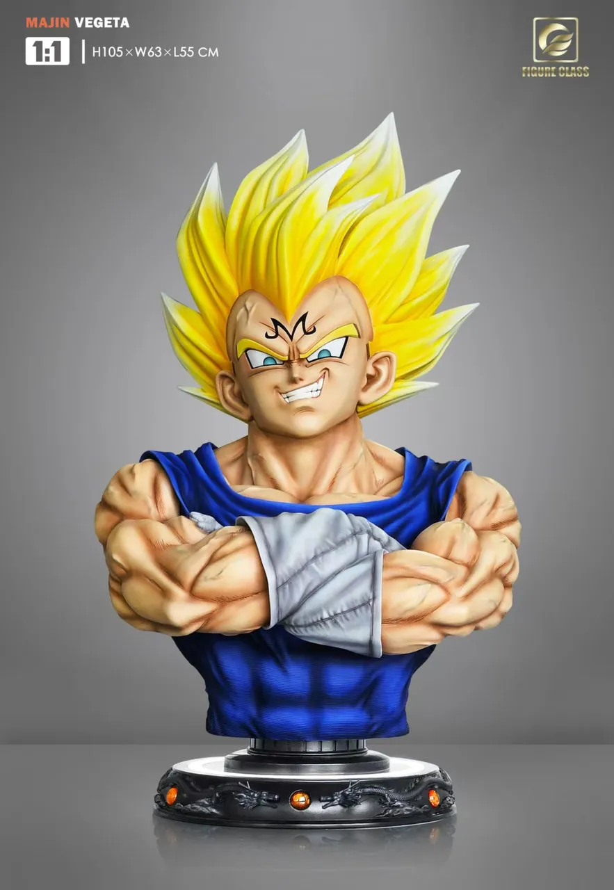 73c547787bfb4e24 【Pre order】Figure Class Studio 1/1 Bust Majin Vegeta With LED - Image 1