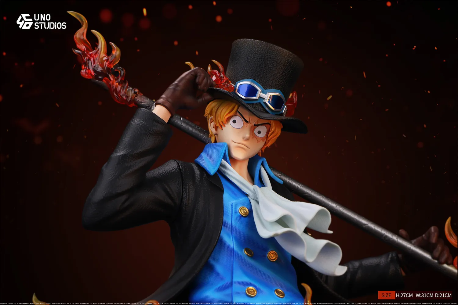 74af7b5d673cef67 【Pre order】UNO Studio 1/4 Bust One Piece Sabo - Image 1