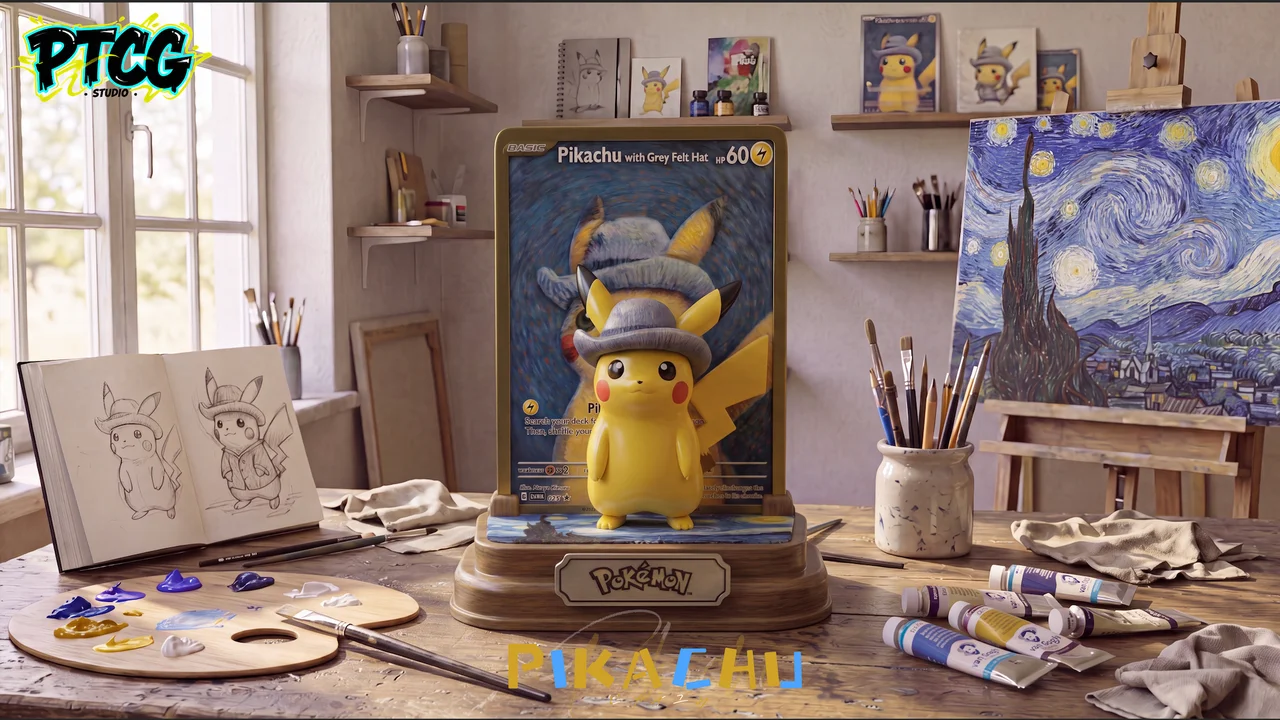 7fb323d9cf05ab57 【Pre order】PTCG Studio Pokémon Pikachu cos Vincent van Gogh - Image 1