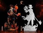 【Pre order】HYENA Studios One Piece Portgas·D· Ace Resin Statue - Image 3