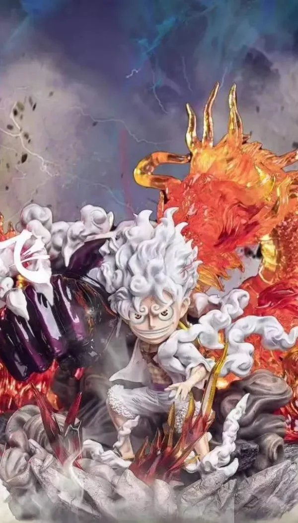 【In Stock】Warhead Studio One Piece Fire dragon Kaido NIKA Luffy Gear Five Resin statue