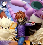 【In Stock】EGG-Studio Pokemon Blue Oak family photo Resin statue - Image 2