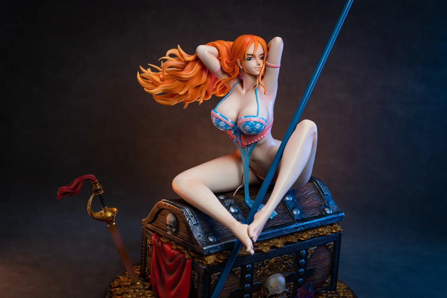 8c69dc6f16a62823 【In Stock】Dragon Studio One-Piece Nami in the Pirate Treasure 1/4 Resin Statue - Image 1