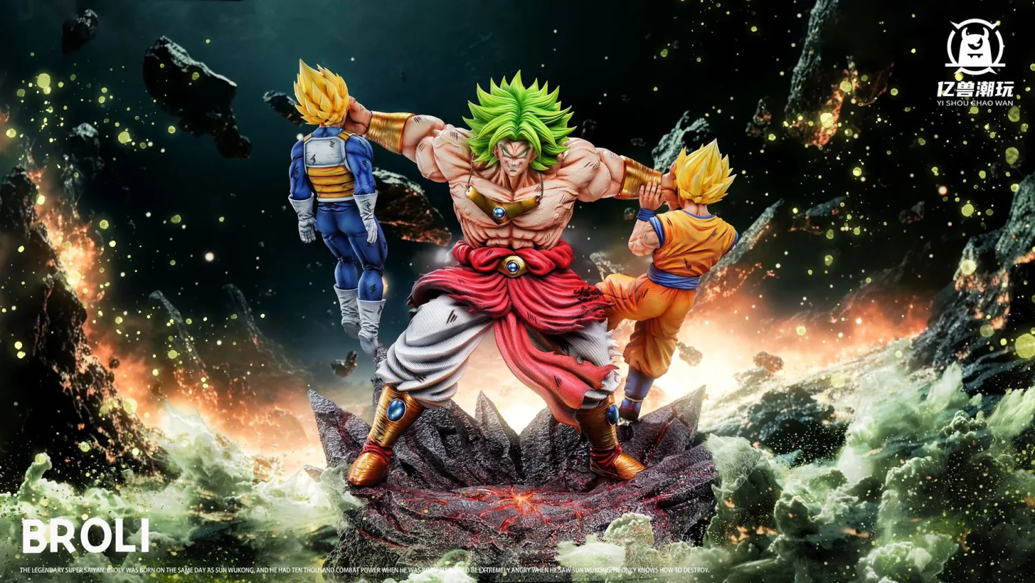 8cd8b62e6a416a6c 【Pre order】YI SHOU CHAO WAN - Dragon Ball Broli VS Goku Vegeta - Image 1
