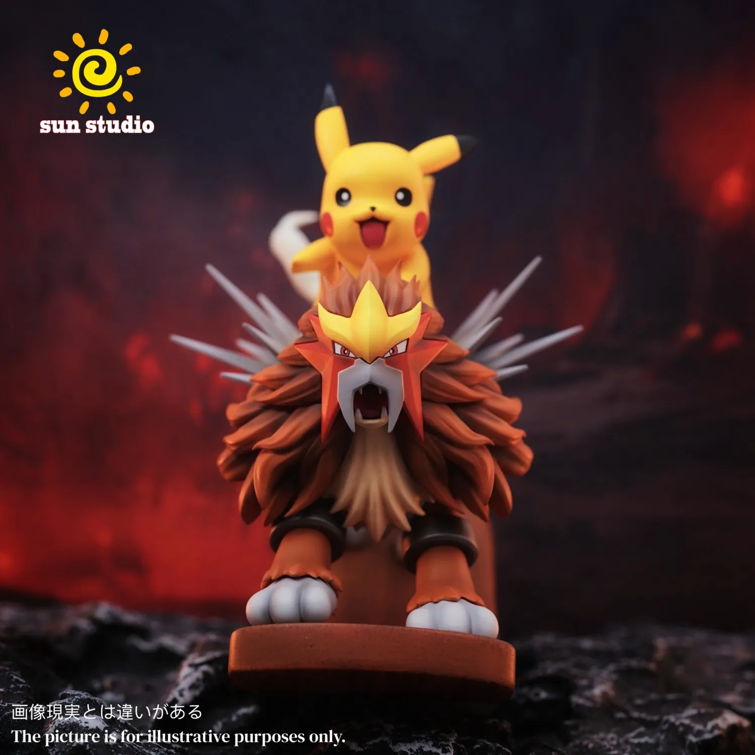 8cea1947db5a2274 【Pre order】Sun Studio - Pokemon Entei Pikachu - Image 1